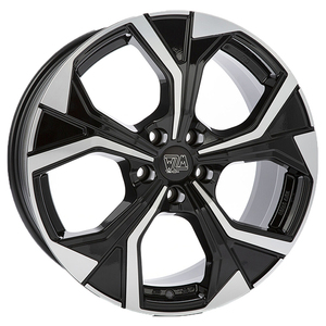 Cerchi in Lega 43 8X19 5x112 et 45กลอสสีดำขัดเงา - Product Image 1