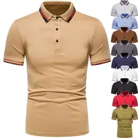 Özel büyük boy erkek tasarımcı t-shirt baskılı nakış golf polo tişörtleri boş t shirt