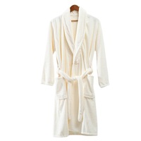 Vente de gros Peignoir en molleton corail Peignoir en microfibre polyester unisexe super doux et bon marché
