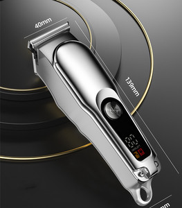 Máquina de corte de pelo profesional eléctrica inalámbrica para barbería, recortadora de precisión de 0 mm sin holgura, para acabados y contornos - Product Image 4