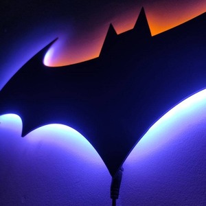 <span class=keywords><strong>Lampe</strong></span> de nuit LED à projection d'ambiance avec télécommande 3D en forme de chauve-souris, miroir 7 couleurs, USB, décoration de la maison, <span class=keywords><strong>lampe</strong></span> murale, cadeau pour enfants - Product Image 6