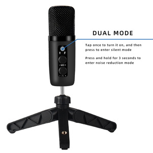 Juego de micrófono de condensador USB de alta muestra, cardioide con cable para grabación de ordenador doméstico y <span class=keywords><strong>Monitor</strong></span> de escritorio para juegos, reducción de ruido - Product Image 2