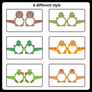 Dinosauro animale simpatico cartone animato 3D occhiali nuovi oggetti <span class=keywords><strong>di</strong></span> scena per foto <span class=keywords><strong>di</strong></span> carta per feste per bambini decorazioni <span class=keywords><strong>di</strong></span> carnevale - Product Image 4