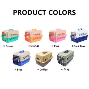 Yüksek kalite ABS plastik Pet havayolu durumda güvenli Metal demir kapı ile özelleştirilmiş taşınabilir açık seyahat taşıyıcısı katı desen - Product Image 5