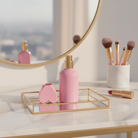 Flacon de Parfum en Verre Vide Rose Premium 50ml 30ml 100ml Forme Cœur Ronde Carrée Surface Polie Emballage Diffuseur 10ml Vaporisateur