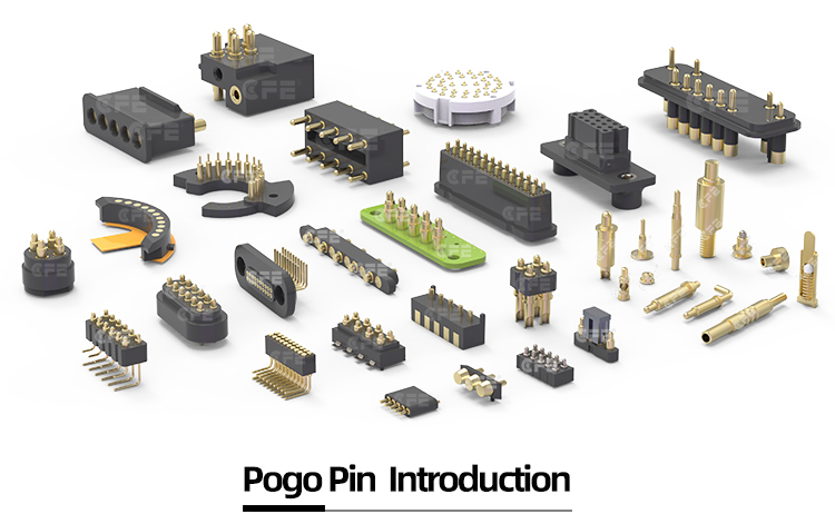 Brass Female Gold plated spring loaded pogo pin