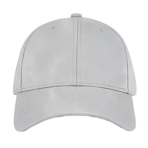 Gorra de Béisbol Blanca de 6 Paneles, Unisex, Ajustable, de Color Sólido, Tela Twill, Estilo Casual, para Adultos - Product Image 1