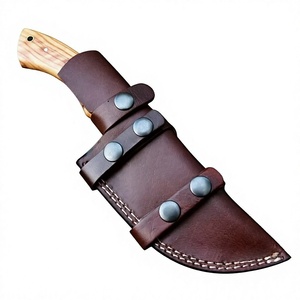 Cuchillo Desollador de Acero de Damasco de Calidad Premium con Mango Ergonómico y Funda de Cuero, Cuchillos Desolladores Personalizables OEM - Product Image 6