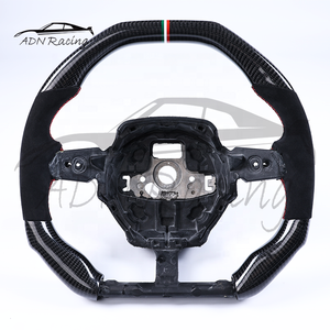 Volant personnalisé en fibre de carbone noire brillante et Alcantara pour <span class=keywords><strong>Lamborghini</strong></span> Huracan 2015-2025 - Product Image 1