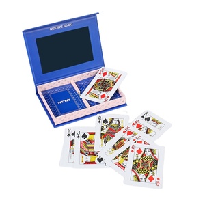 Tùy Chỉnh 2.5*3.5 Inch Kích Thước Tiêu Chuẩn Logo Tùy Chỉnh Cmyk In Ấn Không Thấm Nước Hai Boong Cho Thiết Lập Poker Chơi Thẻ Tùy Chỉnh - Product Image 2