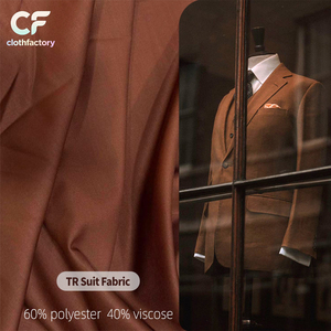 Quần Quần Polyester Viscose Phù Hợp Với Chất Lượng Cao Sọc Dệt Vải Tr Vải Đồng Bằng Nhuộm Tùy Chỉnh Như Các Vật Liệu - Product Image 1