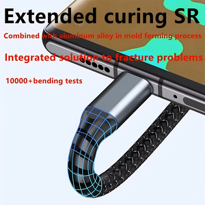 สายชาร์จเร็ว 100W สายชาร์จหลายหัว สายถักไนลอน ช่องเสียบ <span class=keywords><strong>USB</strong></span> หลายพอร์ต อเนกประสงค์ 3 in 1 พร้อมหัวแปลง Type-C และ <span class=keywords><strong>Micro</strong></span> - Product Image 4