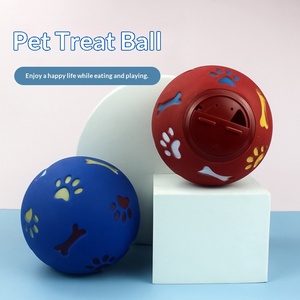 Köpekler için TPR Malzemeden Yapılmış, Eğitim ve Ödül Maması Verme Amaçlı, Dönen ve Sızdıran Oyuncak Top - Product Image 2