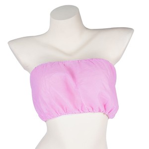 Sujetador desechable sin tirantes de tela no tejida, talla única, negro, para salones de belleza, saunas y spas - Product Image 2