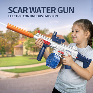 Pistolet à eau électrique automatique puissant de grande capacité pour enfants garçons, jouet de tir en plein air pour la plage d'été, en plastique ABS, vente en gros - Product Image 2