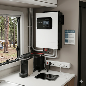 Contrôleur de charge solaire hybride MPPT à onde sinusoïdale pure 3,6 kW 24 V pour grand système solaire domestique SI200-24-3.6 3,6 kW solaire - Product Image 3