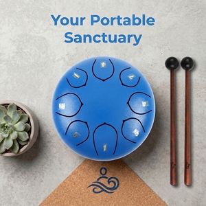 Tambor de Lengüetas de Acero Personalizado de 6 Pulgadas, Juguete Educativo de 8 <span class=keywords><strong>Notas</strong></span>, Tambor de Mano Relajante para Meditación - Product Image 4
