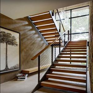 บันไดทรง U แบบร่วมสมัยทำจากโลหะสำหรับห้องนั่งเล่นและพื้นที่ห้องใต้หลังคา - Product Image 6
