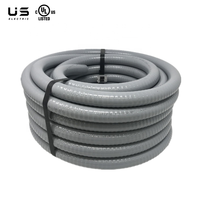 Conduit électrique flexible étanche en PVC non métallique gris ENT, tube en plastique ondulé, raccords de tuyauterie