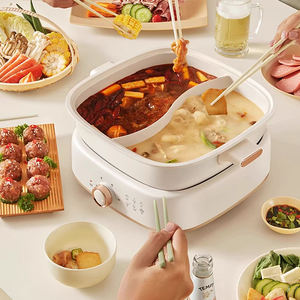 Pentola Elettrica Multifunzione con Cestello per Cottura a Vapore - Cuocitore Portatile da 6L, Riscaldamento Rapido per una Cottura a Vapore Salutare - Product Image 2