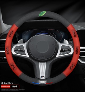 Cubierta de volante de coche transpirable directa de fábrica <span class=keywords><strong>3D</strong></span> impreso con logotipo personalizado de alta calidad para comercio exterior - Product Image 5