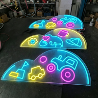 Enseigne néon LED personnalisée Happy Hour, lumière néon bière, bouteilles et mugs, néon flexible multicolore, décoration murale pour bar/pub, publicité IP65