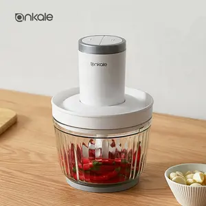 2024 Schlussverkauf Küchenutensilien 2,2 Liter Lebensmittelmühlen langlebiges Glas Schale Fleischhäcksler automatischer mini-elektrischer Fleischmühle