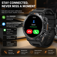 Montre connectée de sport SENBONO K56pro pour l'extérieur, tracker d'activité, étanche IP68, longue durée de vie de la batterie, surveillance du sommeil, montre connectée sportive pour hommes