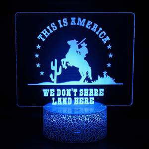 Lámpara de Mesa 3D Creativa y Colorida con Diseño de la Serie de TV Estadounidense Stranger Things Yellowstone, Personajes Eleven y Dustin, Luz Nocturna LED - Product Image 3