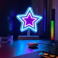 Enseigne néon moderne personnalisée RGB LED pour la décoration de la maison, du bar, du café, du restaurant, enseigne néon en PVC acrylique, logo, nom, marché américain et européen