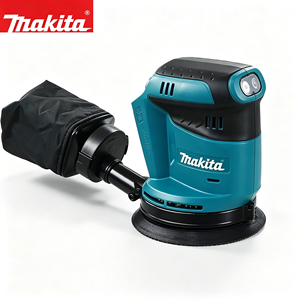 Mini <span class=keywords><strong>ponceuse</strong></span> sans fil sans balais très vendue, compatible avec la <span class=keywords><strong>batterie</strong></span> <span class=keywords><strong>Makita</strong></span> 18V, pour le polissage du bois, outils électriques - Product Image 1