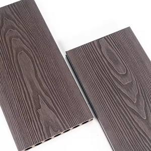 Terrace Board Outdoor WPC Flooring Decks <b>Garden</b> <b>Landscape</b> 3D Embossing Wood Grain <b>Decking</b> - Product Image 1