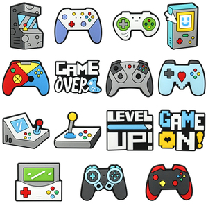 Prix usine GamePad Chaussures Décoration Boucles En Gros <span class=keywords><strong>Bracelet</strong></span> Personnalisé Charmes PVC Accessoires Game Over Chaussure Charmes pour Sabot - Product Image 4