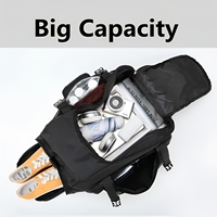 Sac de sport multifonctionnel OEM ODM étanche 3-en-1 avec compartiment à chaussures séparé et séparation sec/humide pour l'entraînement et la gym