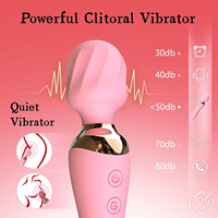 Vibrateur rose en silicone de haute qualité rechargeable par USB, double tête, point G, 100% étanche, aide à la masturbation féminine