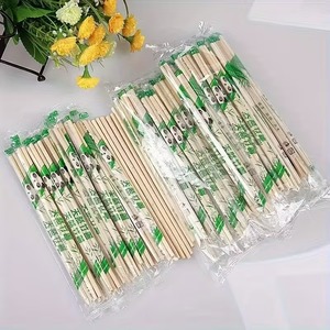 Palillos Desechables de Bambú con Funda, Diseño Separado, Alta Calidad, Duraderos, Superficie Lisa Moderna, Opción de Logotipo Personalizado para Negocios - Product Image 1