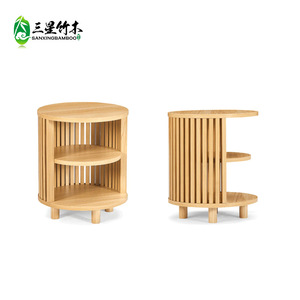 <b>Bamboo</b> coat rack, multi-layer household storage cabinet, solid wood bedside <b>table</b>, tea rack, display rack - Product Image 2