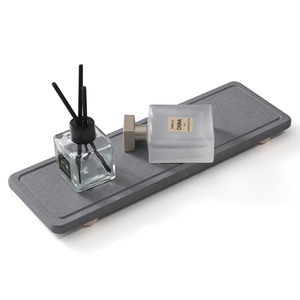 Panier d'évier à séchage instantané Organisateur d'évier de cuisine Séchage rapide <span class=keywords><strong>Plateau</strong></span> d'évier en pierre de terre de diatomées Porte-éponge Porte-savon - Product Image 6