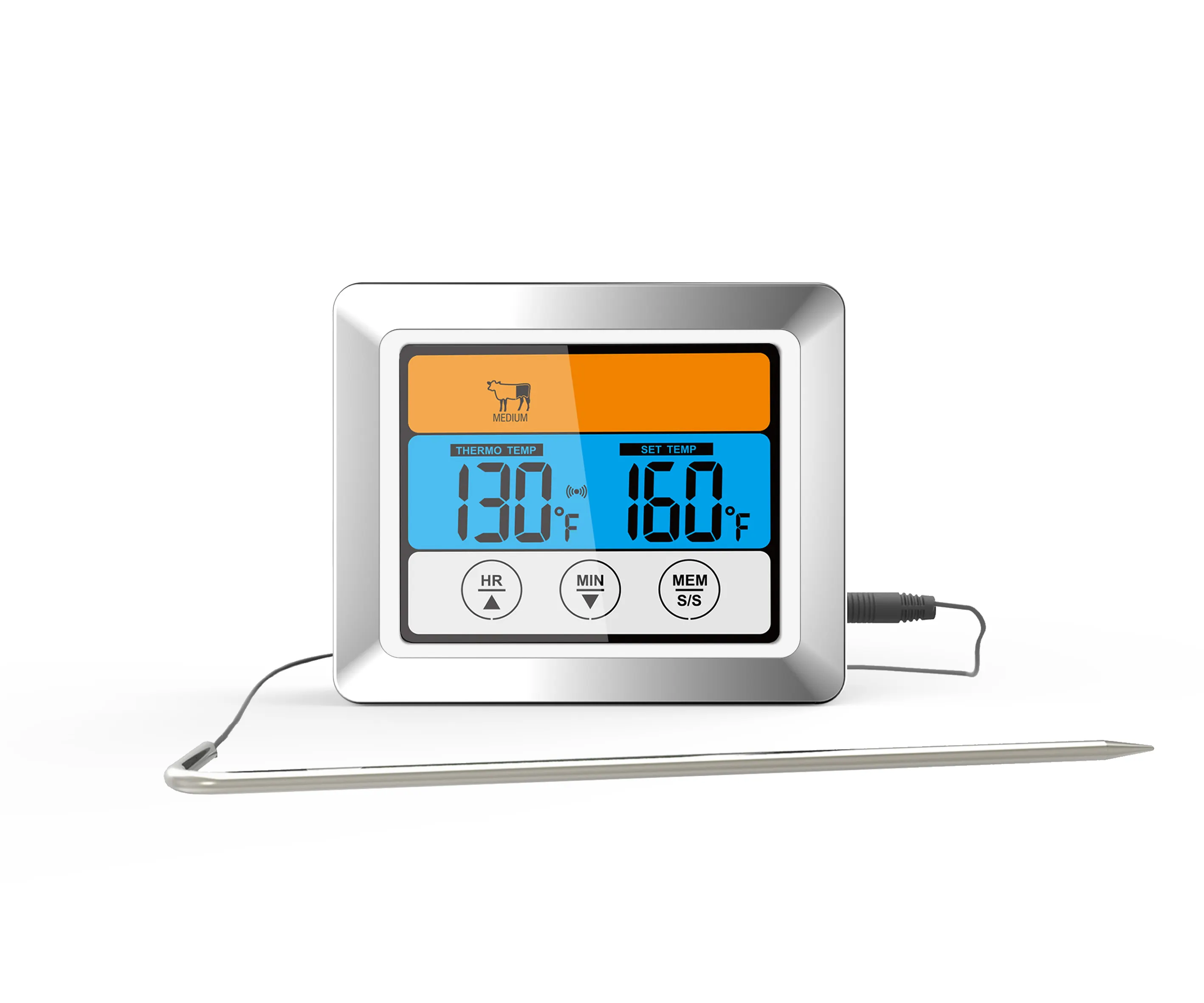 BBQ Thermometer Kitchen Oven Household Temperature Detector Barbecue Food Temperature Meter Monitor