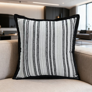 18x18 Inch Soft Chenille Pillow Covers for Sofa Living Room Couch Solid Dyed Cases - Product Image 4