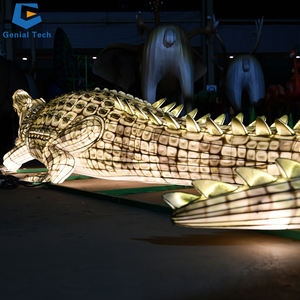 Прямая Продажа с фабрики SGTL41 фонарь крокодил китайский фестиваль фонарь для животных Тема фонаря шоу - Product Image 6