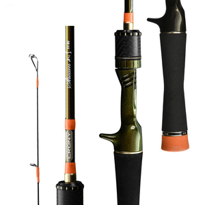 Caña de Pescar de Fibra de Carbono de Dos Secciones Personalizada CRONY UL/XUL, 1.42m/1.73m/1.83m, para Trucha, Lubina, Spinning, Casting, Baitcasting, Río, EVA - Product Image 2