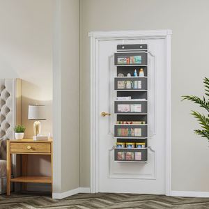 Over the Door Wall Hanging Organizer with 5 Large Clear Windows for <b>Wardrobe</b> Clothing Storage in Party Baby Nursery Dorm - Product Image 3