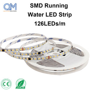 Bande <span class=keywords><strong>LED</strong></span> SMD 2835 à effet de défilement, pixels adressables, 24V, 126 <span class=keywords><strong>LED</strong></span>/m, 8 pixels/m, bande basse tension <span class=keywords><strong>pour</strong></span> <span class=keywords><strong>profilé</strong></span> en aluminium - Product Image 1