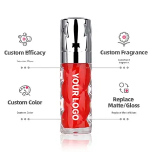 Aceite Labial Natural Orgánico con Vitamina E Hidratante, Etiqueta Privada, Tinte Vegano que Cambia de Color, Aceite Labial para Venta al por Mayor - Product Image 1