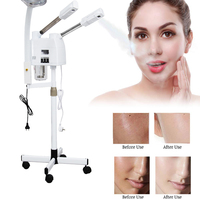 Vapeur faciale avec lampe grossissante 5X Vapeur faciale 3 en 1 pour Salon Spa Beauté Fovnci