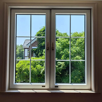Ventanas de PVC de Diseño Francés, Seguras, para el Hogar, con Mayor Seguridad, Ventana Abatible para Balcón de UPVC, Precio Competitivo