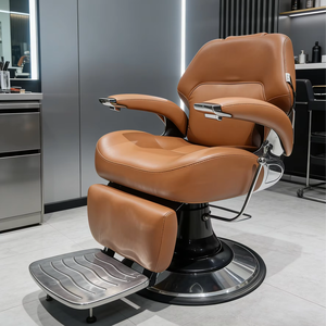 เก้าอี้ตัดผมชาย DM Antique Gold สไตล์คลาสสิควินเทจ เฟอร์นิเจอร์ร้านตัดผมขายส่ง เก้าอี้ตัดผมสุดหรูสำหรับร้านเสริมสวย - Product Image 1