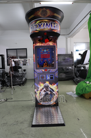 Machine de jeu d'arcade de boxe Punch à pièces pour divertissement intérieur en fibre de verre durable pour centres de jeux