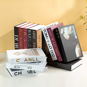 <span class=keywords><strong>Luxe</strong></span> Prado Channel Marque Table Basse Mode Décoratif Faux Livres Relié Livres Designer Livres pour Bibliothèque Décor - Product Image 1